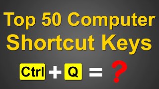 Top 50 Computer Keyboard Shortcut Keys  Computer Shortcut Keys  Top Keys  Best Keys  AlphaRez [upl. by Bough]