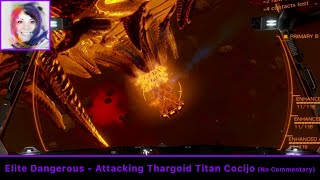 Attacking Thargoid Titan Cocijo No Commentary  Elite Dangerous [upl. by Dedric664]