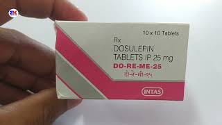 Do Re Me 25 Tablet  Dosulepin Tablet  DoReME25mg Tablet Uses Benefits Dosage Review in Hindi [upl. by Luapleahcim324]