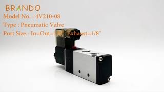 4V21008 NPT 52 Way Pilot Operated Electrical Air Solenoid Valve for Mask Making Machine [upl. by Ardis]