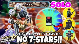 How To Solo Sun Raid Using Hantengu No 7Star Units  All Star Tower Defense Roblox [upl. by Irolam]