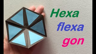 Hexaflexagon Origami Tutorial  Craft Destination [upl. by Yelhs]