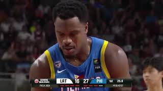 Gilas Pilipinas VS Latvia FULL GAME HIGHLIGHTS  Olympic Qualifying Tournament 2024 [upl. by Tillio]