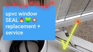 How to replace upvc window SEALS💚🔥service [upl. by Wilden]