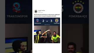 Fenerbahceli Taraftarların gol sevinci viral oldu fenerbahçe trabzonspor [upl. by Enaitsirk923]