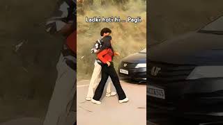 Pagal ladki  car mein beth  shortsfeed [upl. by Nance118]