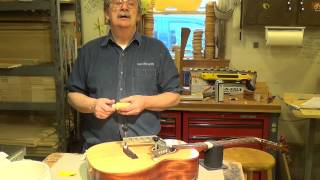 Blues Creek Guitars  How to Repair a Lifting Bridge [upl. by Enylorac]