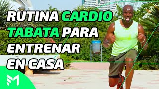 RUTINA CARDIO TABATA para entrenar en Casa [upl. by Amalita]