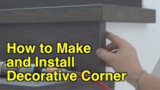 How to Make and Install Decorative Corner on Open Side Staircase DIY Trick Mryoucandoityourself [upl. by Fauman683]