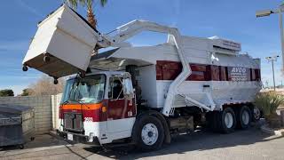 Burrtecs New Ex Pasadena Edge Front Load Garbage Truck [upl. by Aneloc]