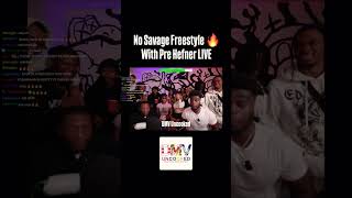 No Savage Freestyle With Pre Hefner LIVE On Twitch🔥 nosavage prehefner twitch dmvuncooked [upl. by Sibby]