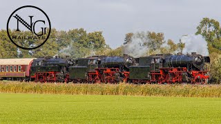 7 oktober 2022 VSM 23 071 23 076 en 65 018 onderweg naar de SSN Stoomtreindagen [upl. by Tierza120]