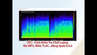 PC  Cách Kiểm Tra Chất Lượng file MP3 WAV FLAC losslessBằng Spek082 [upl. by Joed842]