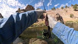 Hot Creek Canyon Fly Fishing and Euro Nymphing 10624 [upl. by Enirhtac]