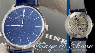 A Lange amp Söhne Saxonia Thin Copper Blue 205086 [upl. by Nollahp632]