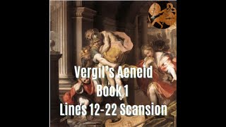 Aeneid Book 1 Lines 1222 Scansion [upl. by Hillell144]