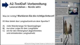 A2 DSH u TestDAF Aufg 03 Sport Langlauf Plakat 2 [upl. by Nnaes]