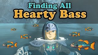 Hearty Bass Farming in Zelda Breath of the Wild  BotW [upl. by Henri673]