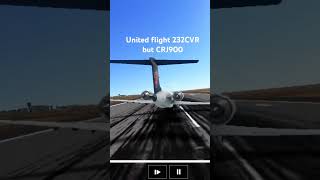 United 232 CVR aviation planespotting landing crash [upl. by Ciredor]