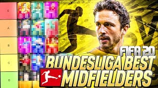 TIER LIST BUNDESLIGA BEST MIDFIELDERS  FIFA 20 Ultimate Team [upl. by Ardnaek]