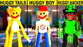 HUGGY TAILS vs HUGGY BOY vs HUGGY HACKER Poppy Playtime Morphs  DeGoBooM [upl. by Stinson]