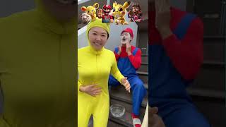 POV When Pikachu Couldnt Hold it in front of Mario 🥸💩💦😂❤️ shorts memes funny [upl. by Gnouh]