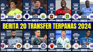 UPDATE 20 TRANSFER LIGA 1 MUSIM 202425 PUTARAN KE 2  PERSIB HARI INI  AREMA  PERSEBAYA [upl. by Strenta]