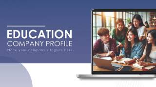 Education Company Profile Animated PPT Slides [upl. by Eerbua]