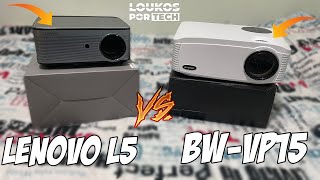 LENOVO L5 vs BWVP15  Qual o MELHOR PROJETOR FULL HD 2022 [upl. by Wivina]