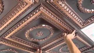 Faux Tin Drop In Ceiling Tiles Installation [upl. by Hayalat]