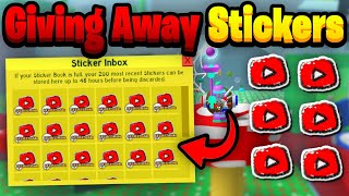 YOUTUBE STICKER GIVEWAY ⚠️JOIN WHILE YOU CAN⚠️Beesmas Update [upl. by Osei542]