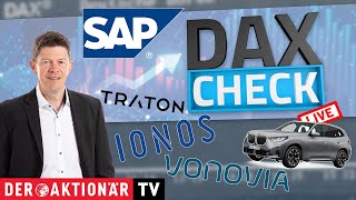 DAXCheck LIVE BMW Deutsche Börse Eckert amp Ziegler Ionos SAP Traton Vonovia [upl. by Salisbury]