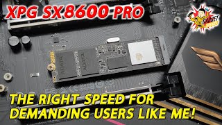 XPG SX8600 PRO M2 2280 PCIe GEN3 X4 SSD Read and Write Speed Test Ft Razer V3 Kraken Hypersense [upl. by Penney31]