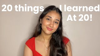 grwm  20 things I learned at 20✨ [upl. by Nadabb449]