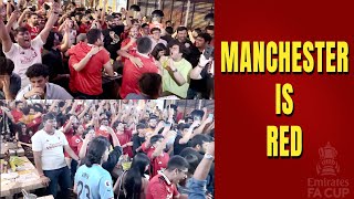 Manchester United Fans Went CRAZY  Manchester United vs Manchester City Reaction  FA Cup Final [upl. by Aicnelev]