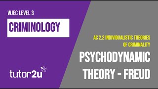 Freuds Psychodynamic Theory  WJEC Criminology  Unit 2  AC 22 Revision [upl. by Mosa912]