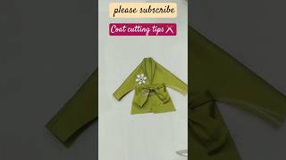 coat cutting tips youtubeshort jacket cutting hacknewsong song diy [upl. by Nama]