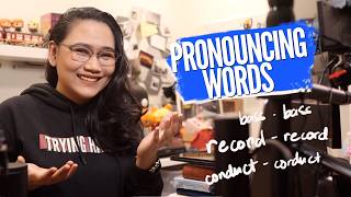 Read these RIGHT  Pronouncing NounVerb Heterophones [upl. by Theda]