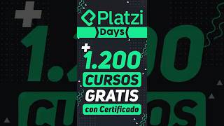 ¡Estudia GRATIS con Certificado en Platzi Days 🎓  Cursos del 15 al 17 de Noviembre [upl. by Aneehsyt]