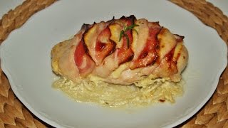 Pollo hasselback con queso y bacon [upl. by Elwina27]