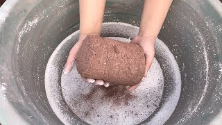 Red sand like a red carpet dry tub paste poured amp 💦 crumblingAnxiety amp panic reliefasmr for sleep [upl. by Nimesay859]