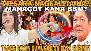 LIVE NOW NAGDATINGAN NA ANG MGA TAO SA EDSA SHRINE SIGAW TAONG BAYAN BBM RESIGN [upl. by Dolores]