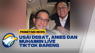 Anies dan Muhaimin Live Tiktok Bareng saat perjalanan pulang [upl. by Etyam]