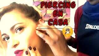 Como hacerse un piercing helix  cartílago en casa [upl. by Daus]