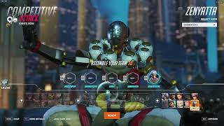 TOP 500 ZENYATTA IDDQD ZENYATTA OVERWATCH 2 SEASON 7 GAMEPLAY [upl. by Leyes]