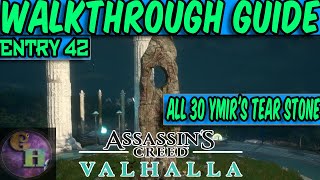 ASSASSINS CREED VALHALLA WALKTHROUGH GUIDE  ALL YMIRS TEAR STONES IN ASGARD  OFFERING [upl. by Mavis]