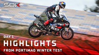 Day 1 HIGHLIGHTS 🎢  WorldSBK Portimao Winter Test [upl. by Topping679]