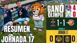 ¡Olimpia líder DEFINITIVO🔥Resumen Jornada 17 🇭🇳  Los Auzmendi RESCATAN al Motagua [upl. by Vieva954]