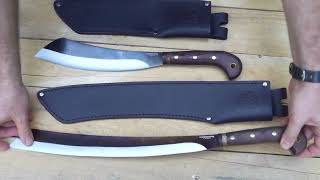 Condor Knife and Tools Mini Duku vs Duku Parang Machete [upl. by Robson359]