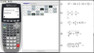 TI 84 Plus  Einfache Rechenaufgaben [upl. by Calabresi]